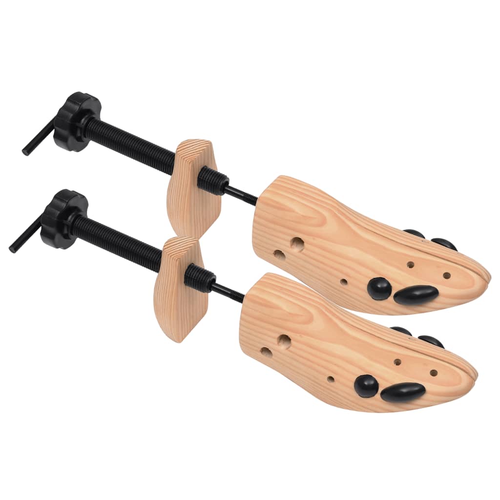 Vidaxl Shoe Spanners 2 pares de tamaño 36-40 Solid Pine