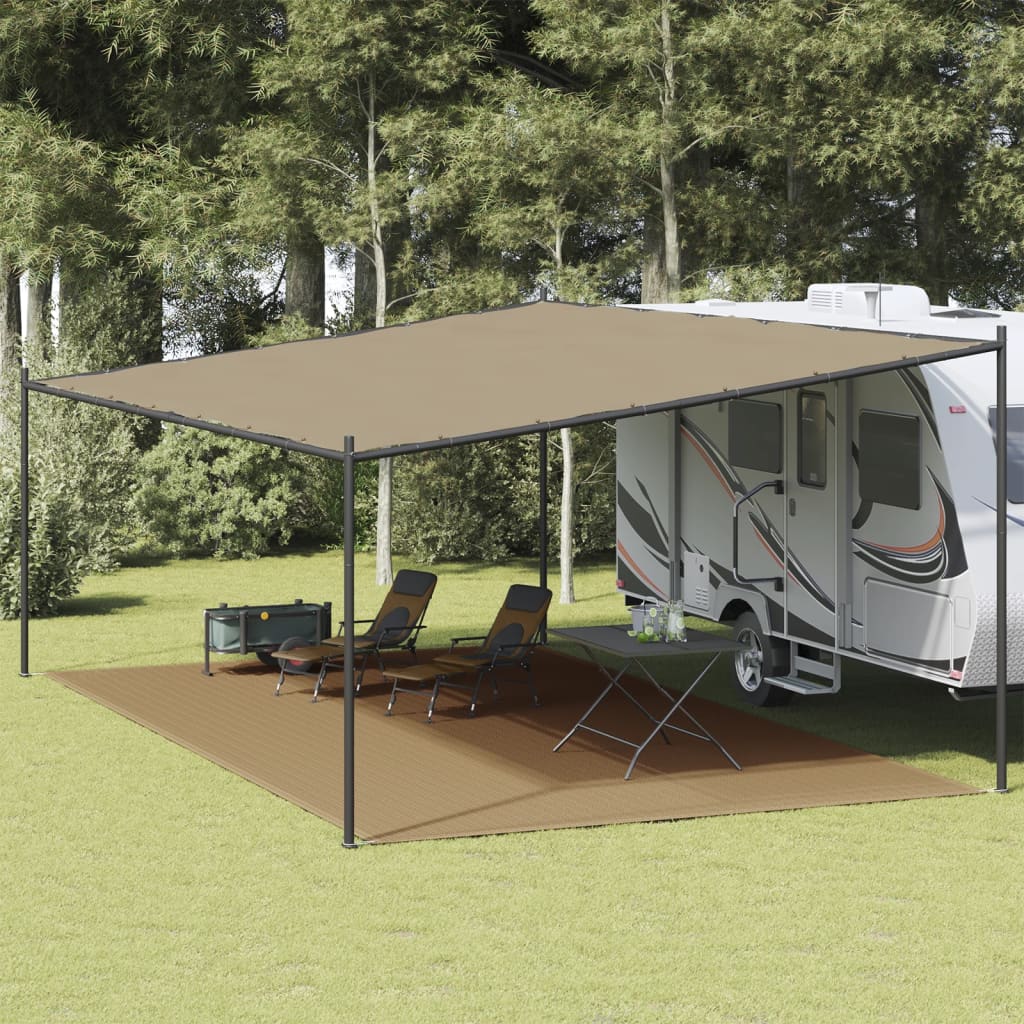 Vidaxl Tent Tennis 400x700 cm HDPE Taupe