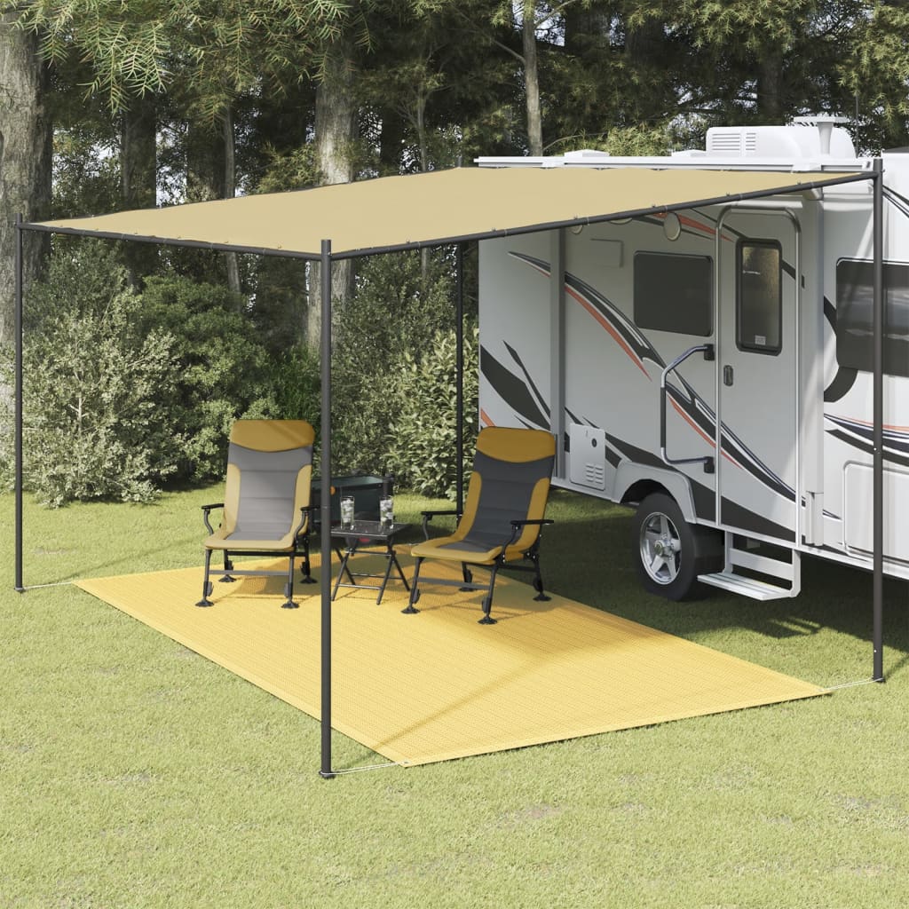 Tappeto tenda Vidaxl 250x400 cm beige