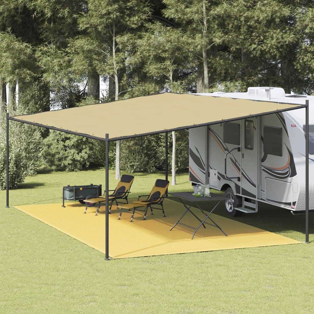 Vidaxl Tent Timpet 400x800 cm HDPE beige