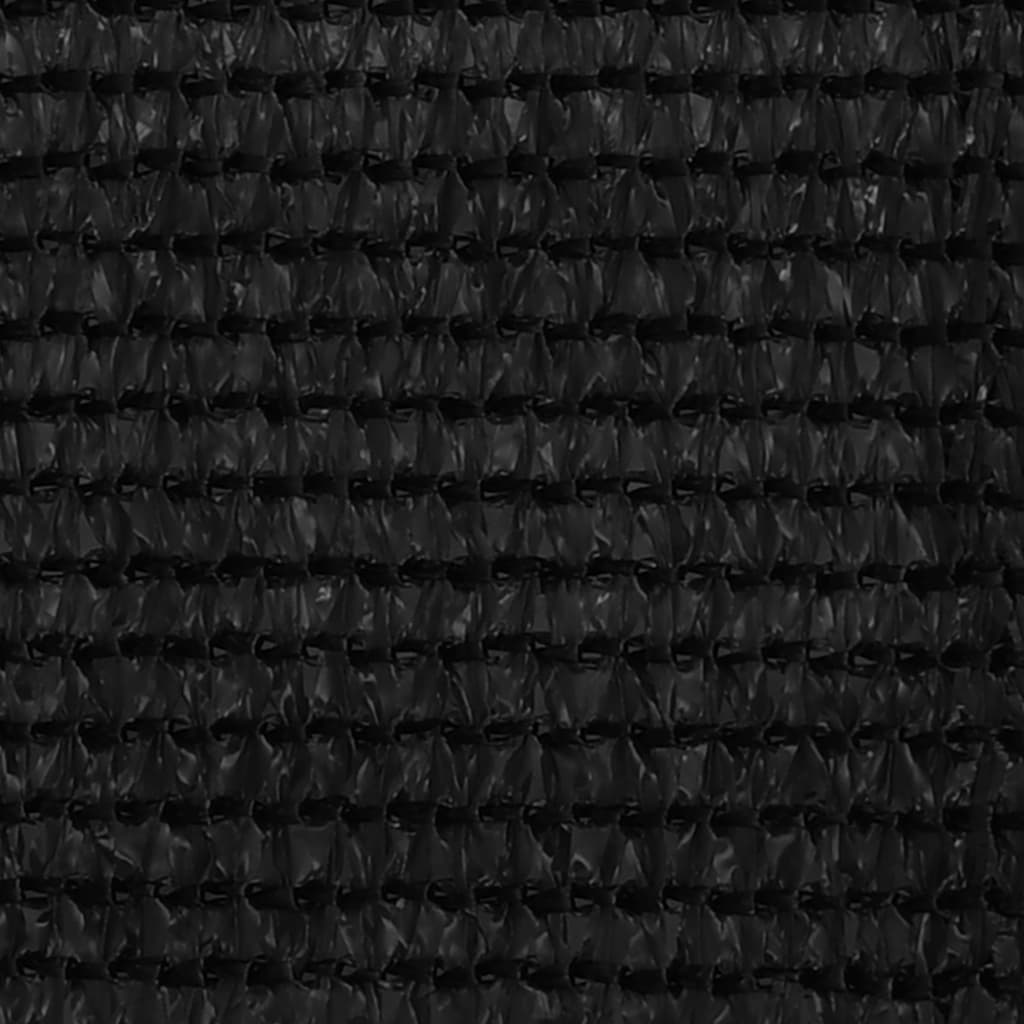 Tapis de tente Vidaxl 400x800 cm HDPE noir