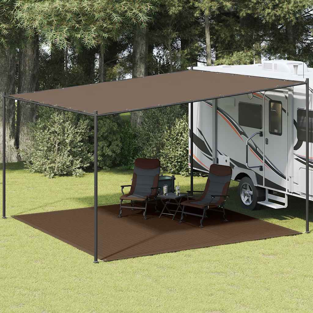 Vidaxl tenttapijt 400x400 cm bruin