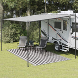 Tappeto tenda Vidaxl 250x350 cm antracite -colorato e bianco