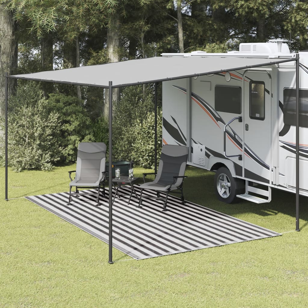 Tappeto tenda Vidaxl 250x400 cm antracite e bianco