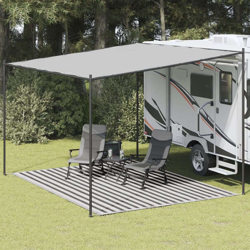 Tappeto tenda Vidaxl 300x400 cm antracite -colorato e bianco