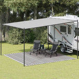 Vidaxl tent carpet 400x400 cm HDPE anthracite and white