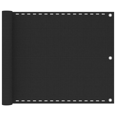 Vidaxl balkonscherm 75x500 cm hdpe antracietkleurig