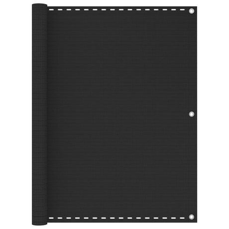 Vidaxl balkonscherm 120x600 cm hdpe antracietkleurig