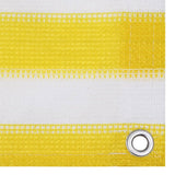 Écran de balcon Vidaxl 90x500 cm HDPE jaune et blanc