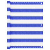Vidaxl balkonscherm 75x400 cm hdpe blauw en wit