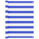 Vidaxl balkonscherm 90x500 cm hdpe blauw en wit