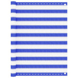 Vidaxl balkonscherm 120x300 cm hdpe blauw en wit