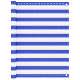 Vidaxl balkonscherm 120x400 cm hdpe blauw en wit