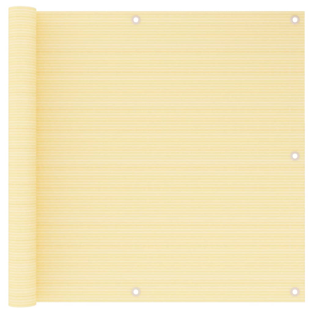 Vidaxl balkonscherm 90x500 cm hdpe beige