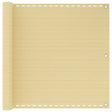 Vidaxl balkonscherm 90x600 cm hdpe beige