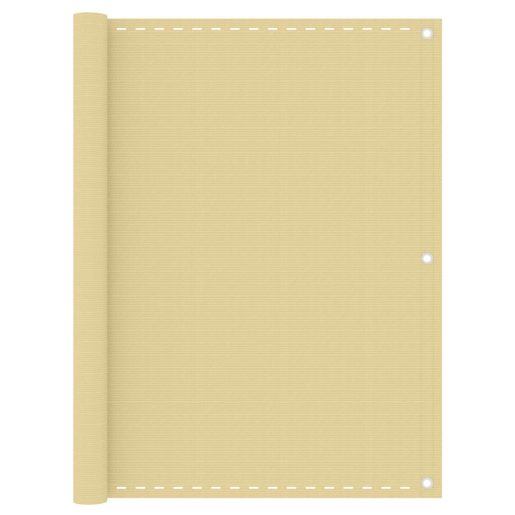 Vidaxl balkonscherm 120x400 cm hdpe beige