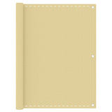 Vidaxl balkonscherm 120x400 cm hdpe beige