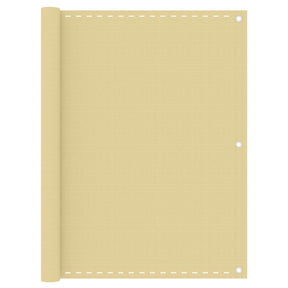 Vidaxl balkonscherm 120x400 cm hdpe beige