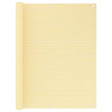 Vidaxl balkonscherm 120x500 cm hdpe beige