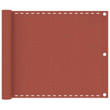 Vidaxl balkonscherm 75x600 cm hdpe terracottakleurig