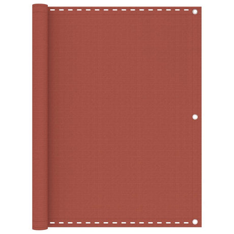 Vidaxl balkonscherm 120x300 cm hdpe terracotta