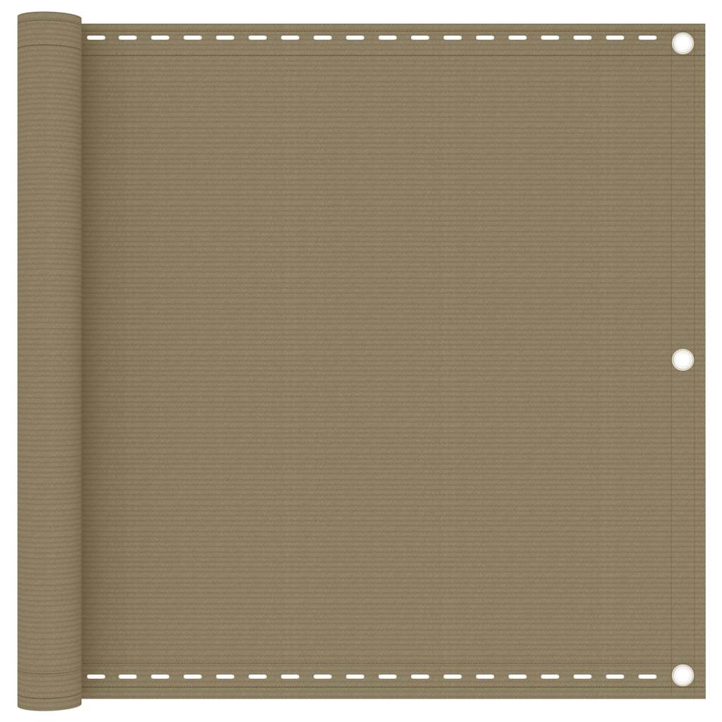 Vidaxl balkonscherm 90x300 cm hdpe taupe