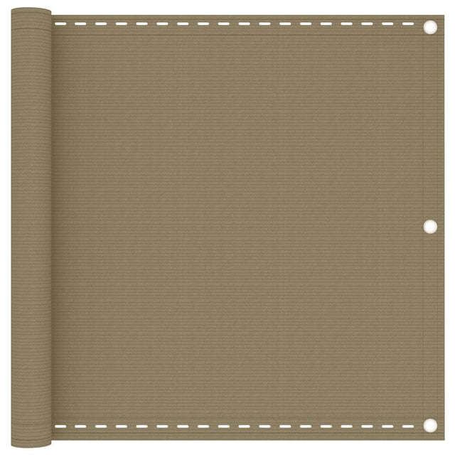 Vidaxl balkonscherm 90x300 cm hdpe taupe