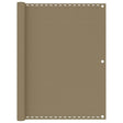 Vidaxl balkonscherm 120x500 cm hdpe taupe