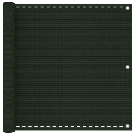 Vidaxl balkonscherm 90x400 cm hdpe donkergroen