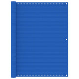 Vidaxl balkonscherm 120x500 cm hdpe blauw