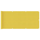 Vidaxl balkonscherm 75x400 cm hdpe geel