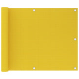 Bidaxl balkongskärm 75x600 cm HDPE Yellow