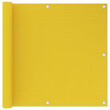 Vidaxl balkonscherm 90x600 cm hdpe geel
