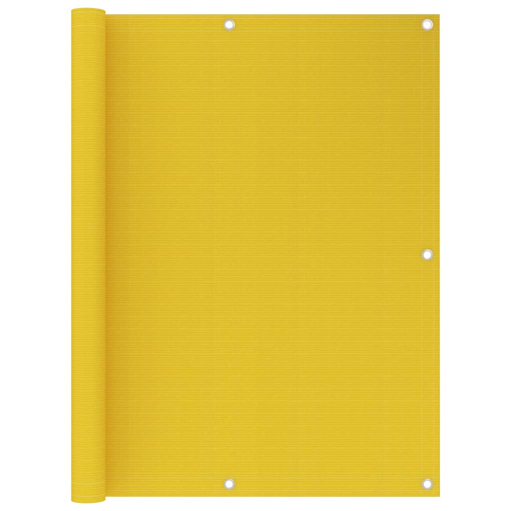 Vidaxl Balcony screen 120x500 cm HDPE yellow