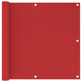 BIDAXL BALCONY SCREEN 90x600 cm HDPE RED