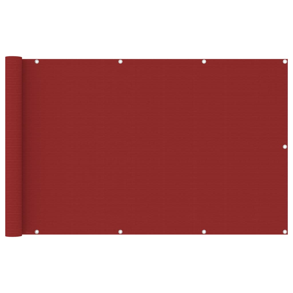 BIDAXL BALCONY SCREEN 120x600 cm HDPE RED