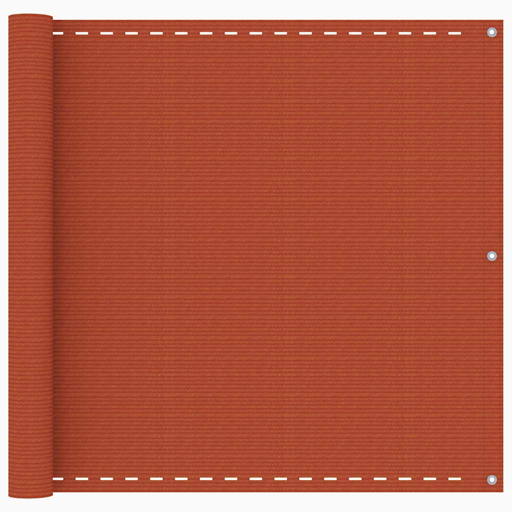 Vidaxl balkonscherm 90x400 cm hdpe oranje