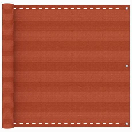Vidaxl balkonscherm 90x500 cm hdpe oranje
