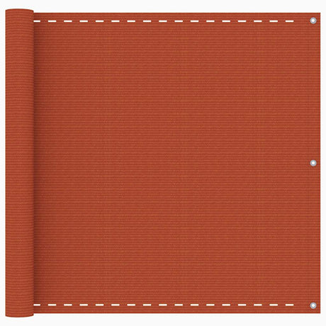 Vidaxl balkonscherm 90x500 cm hdpe oranje