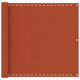 Vidaxl balkonscherm 90x600 cm hdpe oranje
