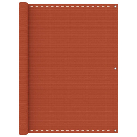Vidaxl balkonscherm 120x500 cm hdpe oranje