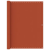 Vidaxl balkonscherm 120x600 cm hdpe oranje