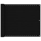Vidaxl balkonscherm 75x400 cm hdpe zwart