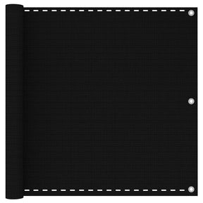 Vidaxl balkonscherm 90x300 cm hdpe zwart