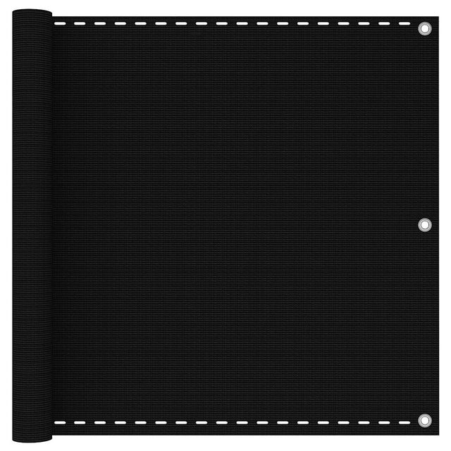 Vidaxl balkonscherm 90x300 cm hdpe zwart