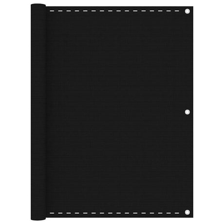 Vidaxl balkonscherm 120x400 cm hdpe zwart