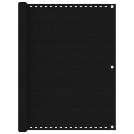 Vidaxl balkonscherm 120x500 cm hdpe zwart