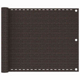 Vidaxl balkonscherm 75x400 cm hdpe bruin