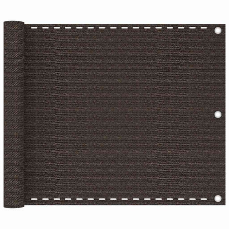 Vidaxl balkonscherm 75x400 cm hdpe bruin
