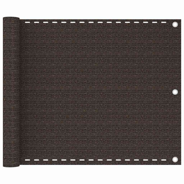 Vidaxl balkonscherm 75x400 cm hdpe bruin